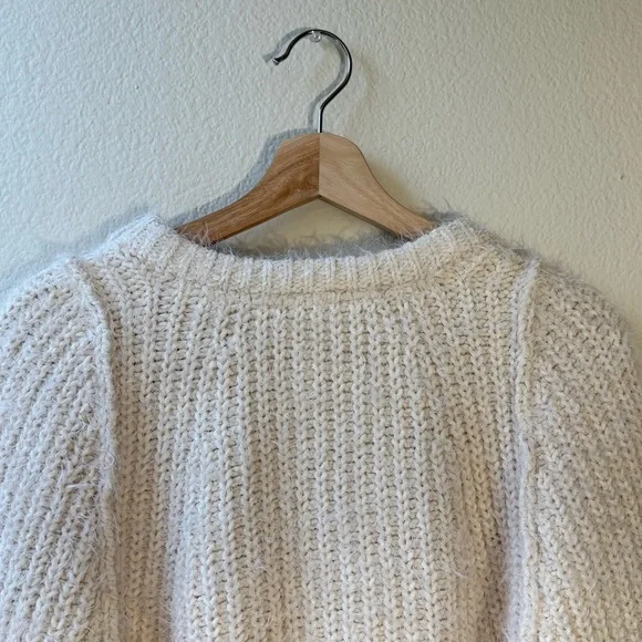 Free People Fuzzy Knit Wrap Cardigan – XS – Cream - Picture 8 of 11